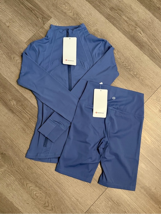 lululemon athletica Other - lululemon athletica Kids Periwinkle Blue Long-Sleeve Rashguard & Swim Shorts